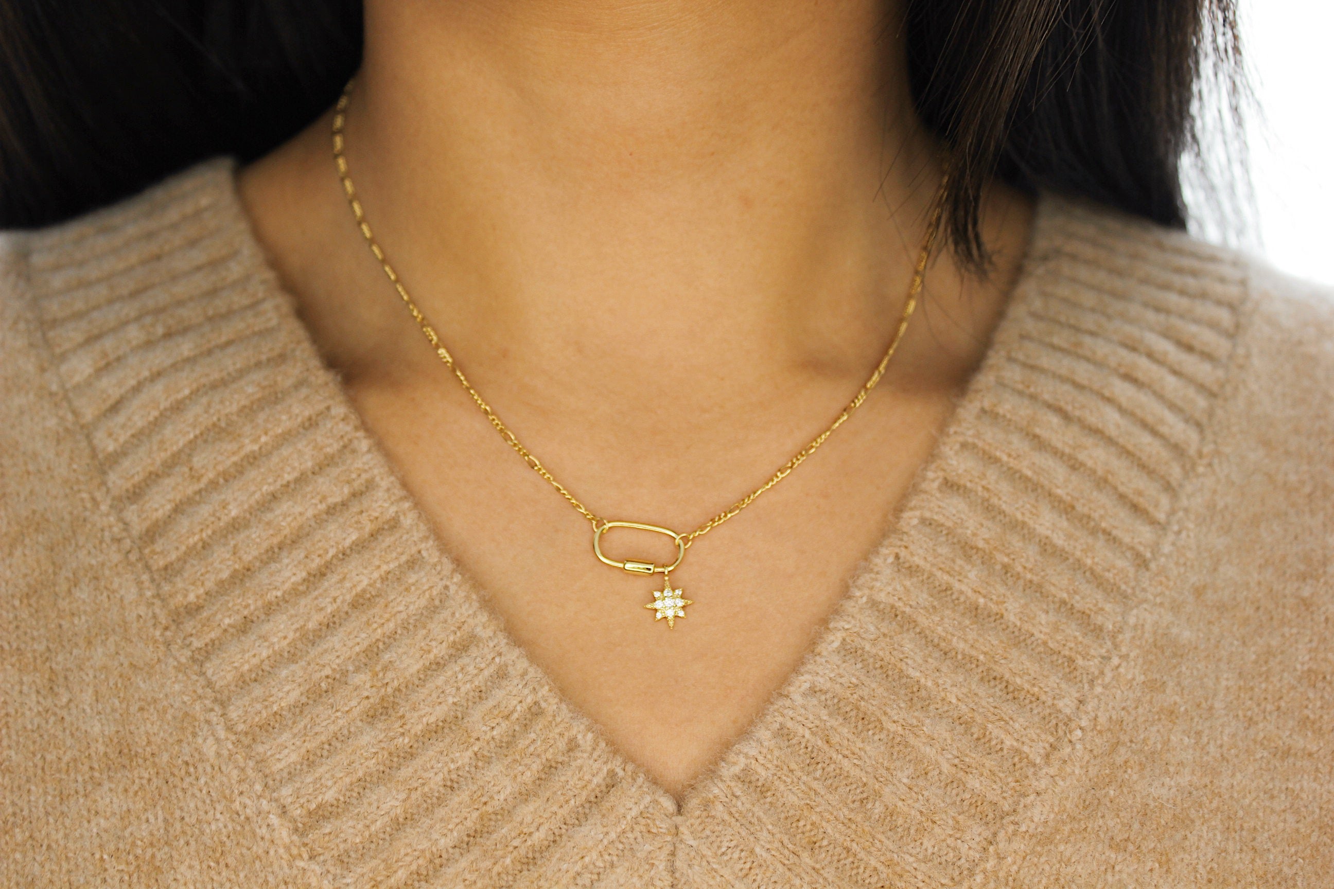 Gold Chunky Charm Necklace – ROSSIE JEWELLERY